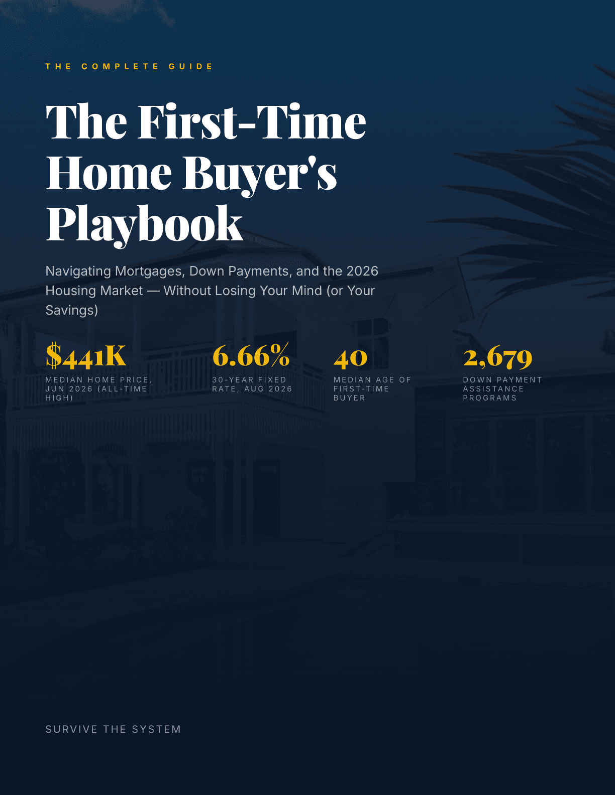 The First-Time Home Buyer's Playbook Front Cover